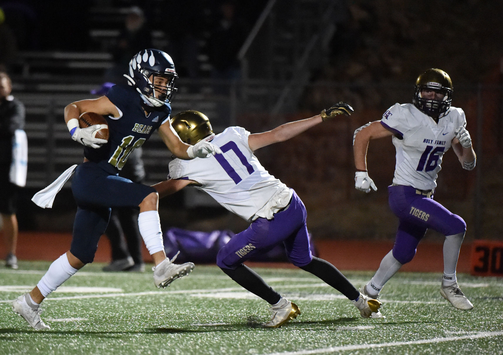 PHOTOS: Palmer Ridge Bears (63) Holy Family Tigers (7)